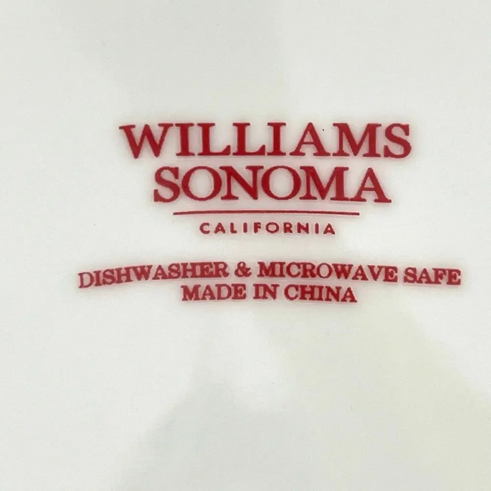 NWOT 4 Williams-Sonoma Twas The Night Before Christmas Salad Plate Tree.